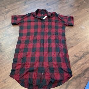Madewell Plaid Shirt Dress